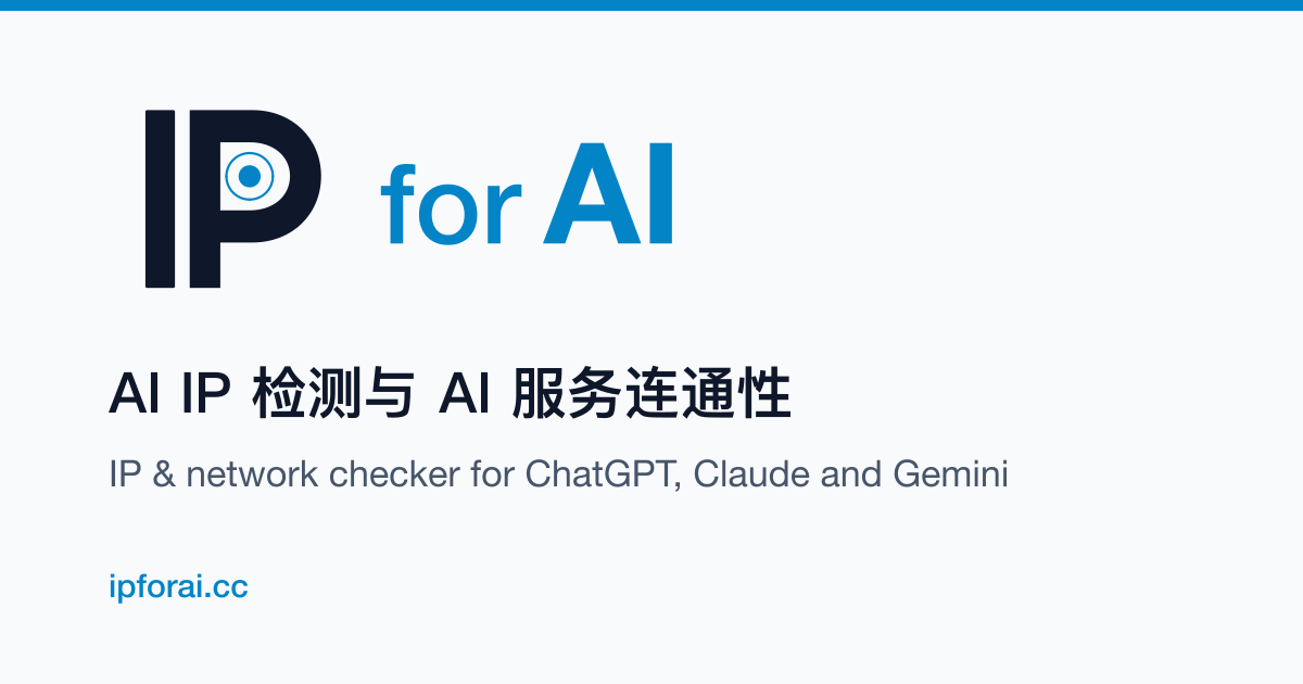 AI IP Check & Network Environment Score | IP for AI